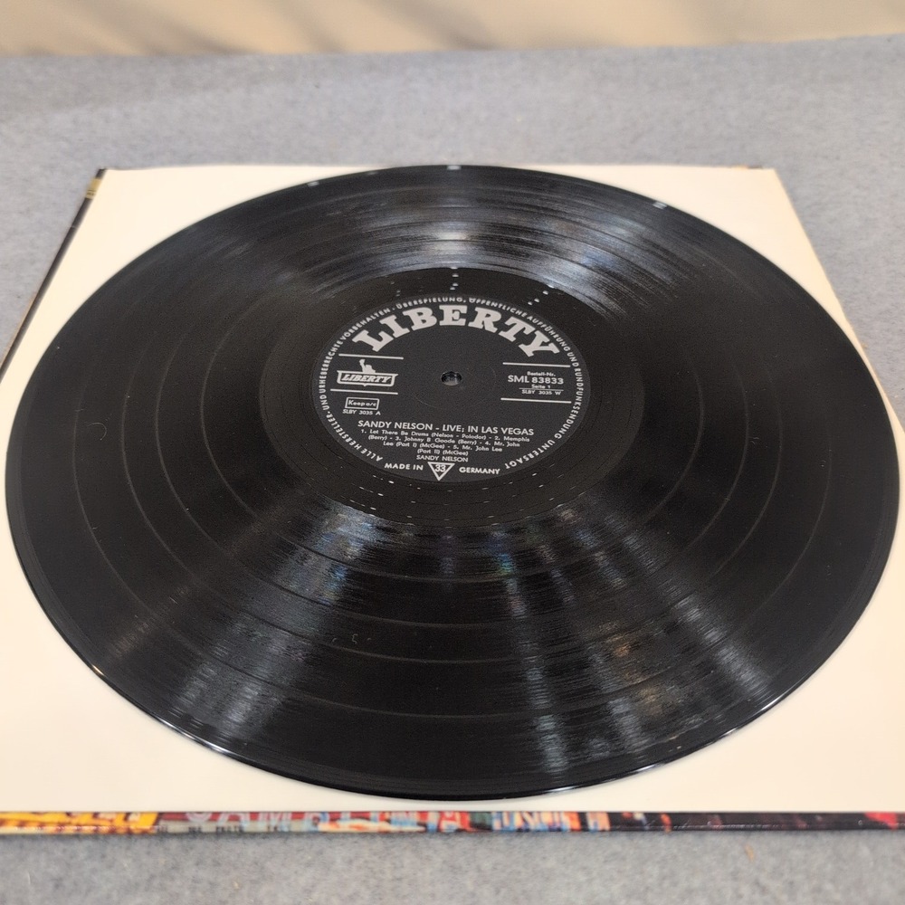 Sandy Nelson Live!‎ In Las Vegas Vinyl LP Liberty SML 83833 German Pressing VG - Picture 3 of 6